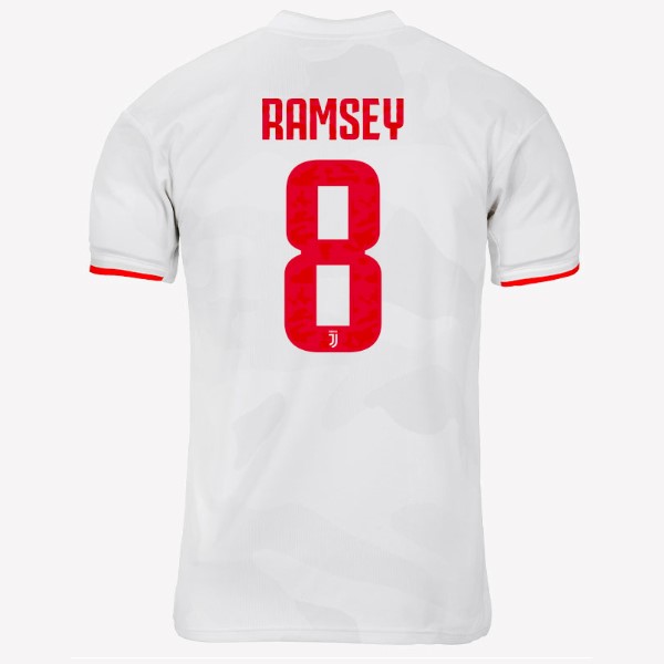 Camiseta Juventus NO.8 Ramsey Segunda equipación 2019-2020 Gris Blanco